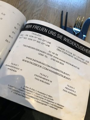 Menu photo 3 ANAMI Böblingen, BW