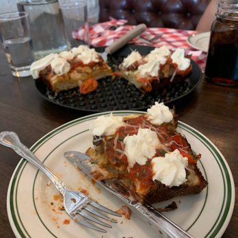 Good Pie - gluten free pizza with ricotta Detroit Cheese - 8x10 inch- 4 slices - Pizza Near Me - Las Vegas, Nevada Good Pie - gluten free pizza with ricotta Detroit Cheese - 8x10 inch- 4 slices - Pizza Near Me - Las Vegas, Nevada
