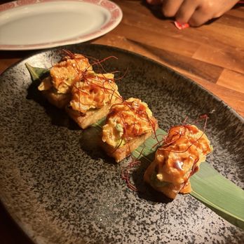 Blackbird Modern Asian - Truffle Salmon Crispy Rice - Bars Near Me - Jupiter, Florida Blackbird Modern Asian - Truffle Salmon Crispy Rice - Bars Near Me - Jupiter, Florida