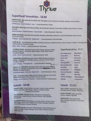 Menu photo 6 Thrive Boulder, CO Menu photo 6 Thrive Boulder, CO