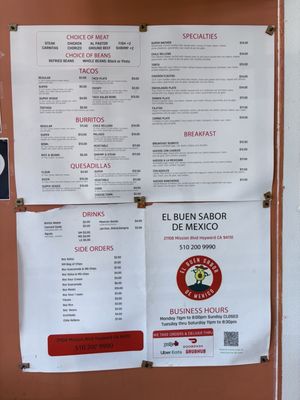 Menu photo 3 EL BUEN SABOR DE MEXICO Hayward, CA Menu photo 3 EL BUEN SABOR DE MEXICO Hayward, CA