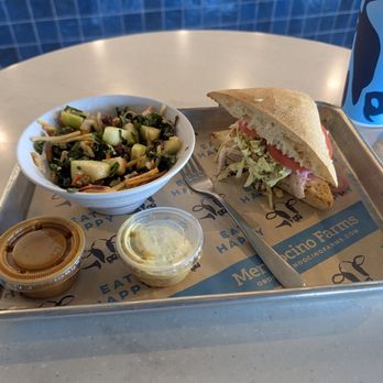 Mendocino Farms - I did the half salad side combo The not so fried Chicken is absolutely amazing, and that little apple salad is to die for. - Salad Near Me - Costa Mesa, California