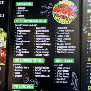 The Toss Up - Build your own salad/wrap menu - Salad Near Me - Gardena, California The Toss Up - Build your own salad/wrap menu - Salad Near Me - Gardena, California