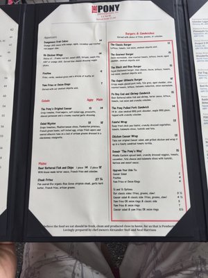 Menu photo 5 The Pony Restaurant Pemberton, BC