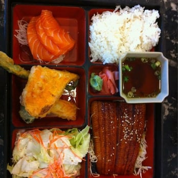Sushi Cuisine - Unagi lunch box with salmon sashimi for 10.95! Yum! - Sushi Bars Near Me - Turlock, California Sushi Cuisine - Unagi lunch box with salmon sashimi for 10.95! Yum! - Sushi Bars Near Me - Turlock, California