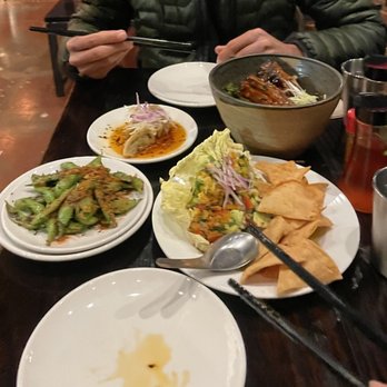 Oni - Ceviche , garlic noodles and ribs , edamame , pot stickers   DELICIOUS - Ramen Near Me - Albuquerque, New Mexico