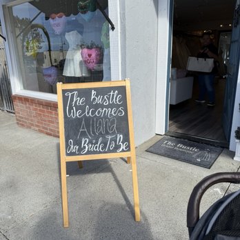 The Bustle - One of the personal touches even before you enter! - Bridal Near Me - Del Mar, California