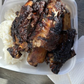 Matiki Island Barbecue - #1 Beef Rib Plate "Sam's Plate" - Hawaiian Near Me - Fullerton, California Matiki Island Barbecue - #1 Beef Rib Plate "Sam's Plate" - Hawaiian Near Me - Fullerton, California