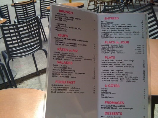 Menu photo 2 La Cantine de la Cigale Paris, 75