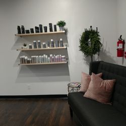 Beauty Bar & Salon - Comfy front seating and more product!