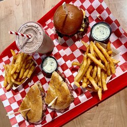 Saddleberk Northmarket Bridgepark - Smash burger, Cubano Sandwich, Fries & Chocolate Shake