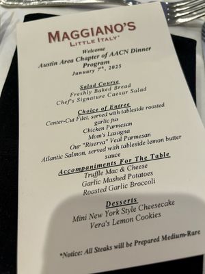 Menu photo 6 Maggiano's Little Italy Austin, TX