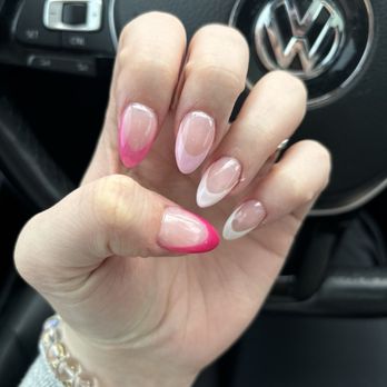 Tip Toe Nails - Pink french tip nails - Nail Salons Near Me - Reno, Nevada Tip Toe Nails - Pink french tip nails - Nail Salons Near Me - Reno, Nevada