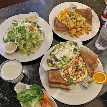 Symposium Cafe Restaurant Waterdown - Build-Your-Own Omelettes (with veggies), toasts, potatoes, Mediterranean Salad, side Steamed Vegetables - Breakfast & Brunch Near Me - Waterdown, Ontario Symposium Cafe Restaurant Waterdown - Build-Your-Own Omelettes (with veggies), toasts, potatoes, Mediterranean Salad, side Steamed Vegetables - Breakfast & Brunch Near Me - Waterdown, Ontario