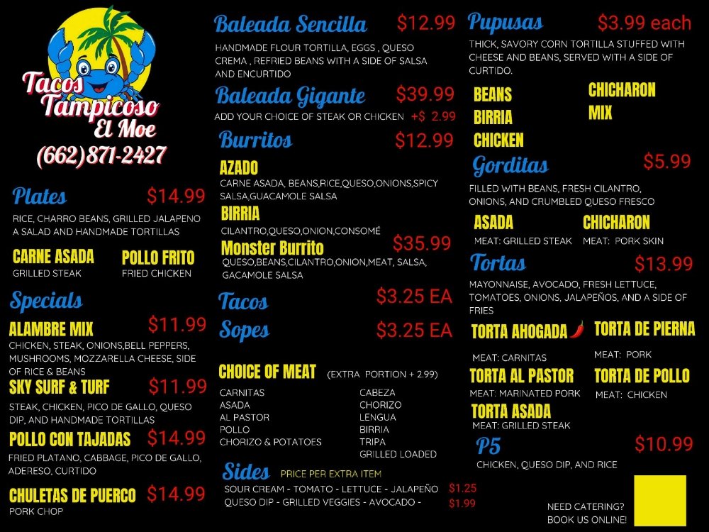 Tacos Tampicoso El Moe