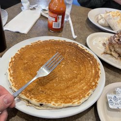 The Cafe at Michael D’s - Chocolate chip pancake!