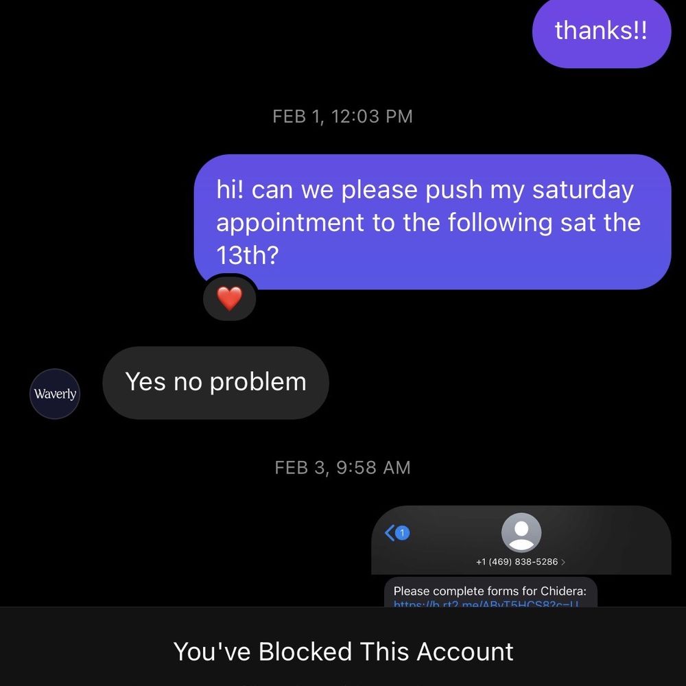 Waverly - Feb 1st asking them to reschedule my appointment on the 6th to the 13th. A full 5 days in advance - General Dentistry Near Me - Dallas, Texas Waverly - Feb 1st asking them to reschedule my appointment on the 6th to the 13th. A full 5 days in advance - General Dentistry Near Me - Dallas, Texas