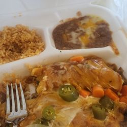 Josefina's Taqueria - Chicken Enchilada with jalapeños added