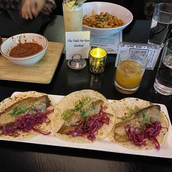 Sip Wine Bar & Kitchen - Penne Caprese Dinner (far side) Seared Fish Street Tacos - Wine Bars Near Me - Boston, Massachusetts Sip Wine Bar & Kitchen - Penne Caprese Dinner (far side) Seared Fish Street Tacos - Wine Bars Near Me - Boston, Massachusetts