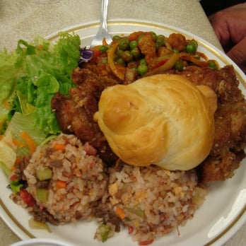 Hawaii Community College - Culinary Arts - pork and peas, korean chicken, 2scops fried rice, salad - Cooking Schools Near Me - Hilo, Hawaii Hawaii Community College - Culinary Arts - pork and peas, korean chicken, 2scops fried rice, salad - Cooking Schools Near Me - Hilo, Hawaii