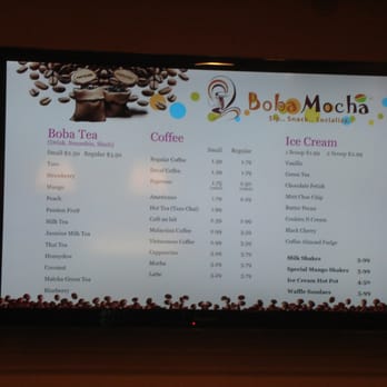 Boba Mocha - Menu - Coffee & Tea Near Me - Duluth, Georgia Boba Mocha - Menu - Coffee & Tea Near Me - Duluth, Georgia