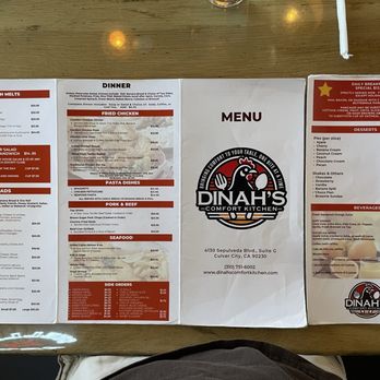 Dinah's Comfort Kitchen - Menu - Waffles Near Me - Culver City, California Dinah's Comfort Kitchen - Menu - Waffles Near Me - Culver City, California
