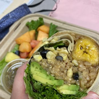 Zinc Cafe - Vegan plantain burrito - New American Near Me - Medford, New Jersey Zinc Cafe - Vegan plantain burrito - New American Near Me - Medford, New Jersey