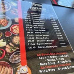 Toyama Noodle House - Lunch Specials Menu
