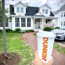 Dunkin' - Did I step back in time? Yep, this is a Dunkin' location! Minus the car.