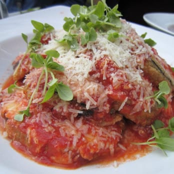 Verde on Smith - Lasagnetta Di Melanzane eggplant with mortadella and smoked buffalo mozzarella in a light tomato meat sauce - Italian Near Me - Brooklyn, New York Verde on Smith - Lasagnetta Di Melanzane eggplant with mortadella and smoked buffalo mozzarella in a light tomato meat sauce - Italian Near Me - Brooklyn, New York