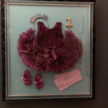 Ray Street Custom Framing - My daughter's first birthday outfit. - Framing Near Me - San Diego, California Ray Street Custom Framing - My daughter's first birthday outfit. - Framing Near Me - San Diego, California