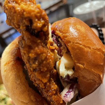AtCha - Hot chicken sammy - Sandwiches Near Me - Houston, Texas