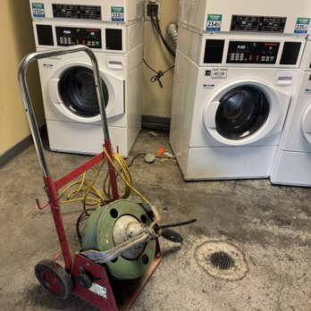 Degel plumbing - Laundry room backing up, used spartan snake to unclog - Plumbing Near Me Degel plumbing - Laundry room backing up, used spartan snake to unclog - Plumbing Near Me