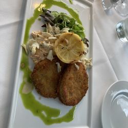Seacrets Hideaway - Fried green tomatoes. Very nice enough for two.