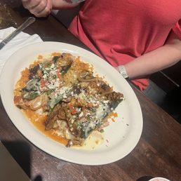 Pableno Relleno with shrimp and steak Pableno Relleno with shrimp and steak