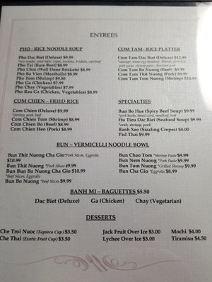 Menu photo 7 Pho Can Tho By 1 Tucson, AZ