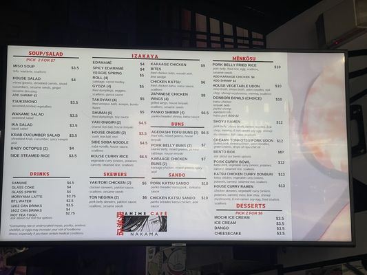 Menu photo 4 Nakama Anime Cafe Orange Park, FL Menu photo 4 Nakama Anime Cafe Orange Park, FL