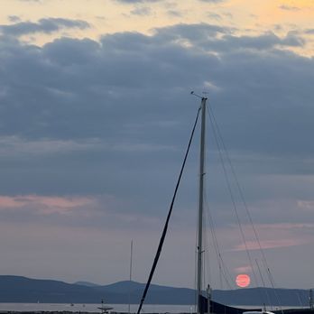 The Spot on the Dock - Sunset over Lake Champlain overlooking the Adirondack Mountains, New York - Seafood Near Me - Burlington, Vermont The Spot on the Dock - Sunset over Lake Champlain overlooking the Adirondack Mountains, New York - Seafood Near Me - Burlington, Vermont