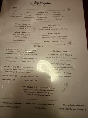 Menu photo 3 Cafe Mogador Brooklyn, NY