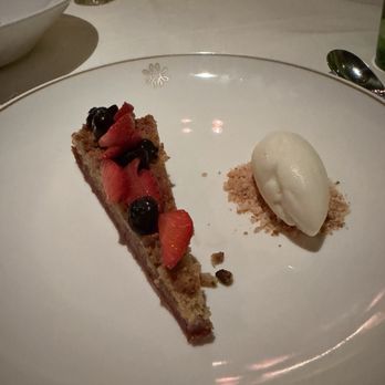 The Marigold Club - Pistachio frangipane tart - American Near Me - Houston, Texas The Marigold Club - Pistachio frangipane tart - American Near Me - Houston, Texas