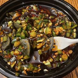 Fong Asian Dining - Preserved Egg with Green Pepper