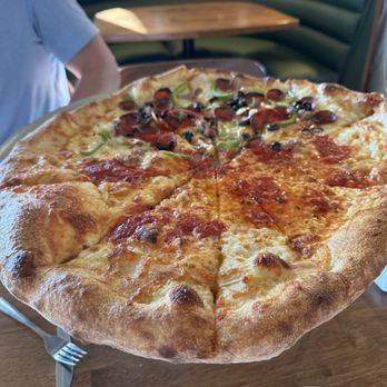 Mooney’s Pizza - Half supreme, half cheese - Pizza Near Me - Long Beach, California Mooney’s Pizza - Half supreme, half cheese - Pizza Near Me - Long Beach, California