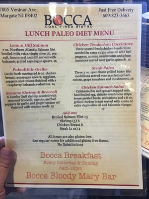 Menu photo 5 Bocca Coal Fired Bistro Margate, NJ