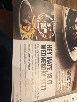 Menu photo 7 Outback Steakhouse Orlando, FL