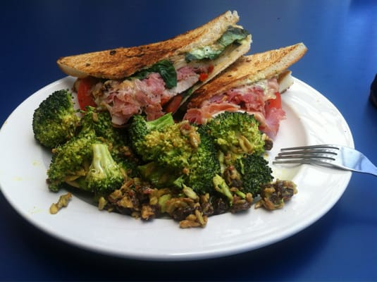 Photo of Mega Bites - Moffett Field, CA, US. Panini Tuesday. The broccoli salad is damn yummy too!