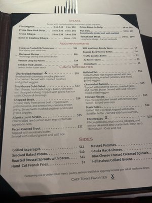 Menu photo 2 Y.O. Ranch Steakhouse Dallas, TX