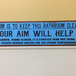 In the bathroom!!!