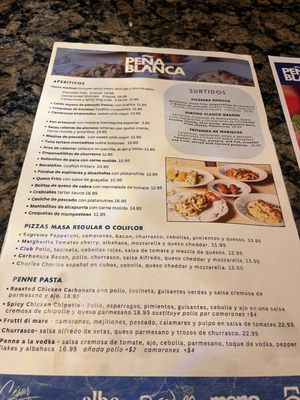Menu photo 2 Peña Blanca Aguadilla Pueblo, PR