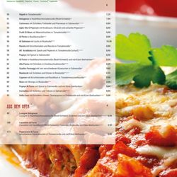Antonios Pizza Taxi/Bar - Karte Seite 3. Pasta