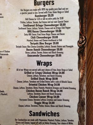 Menu photo 6 Haven Acres Marina Bar & Grill  Lathrop, CA